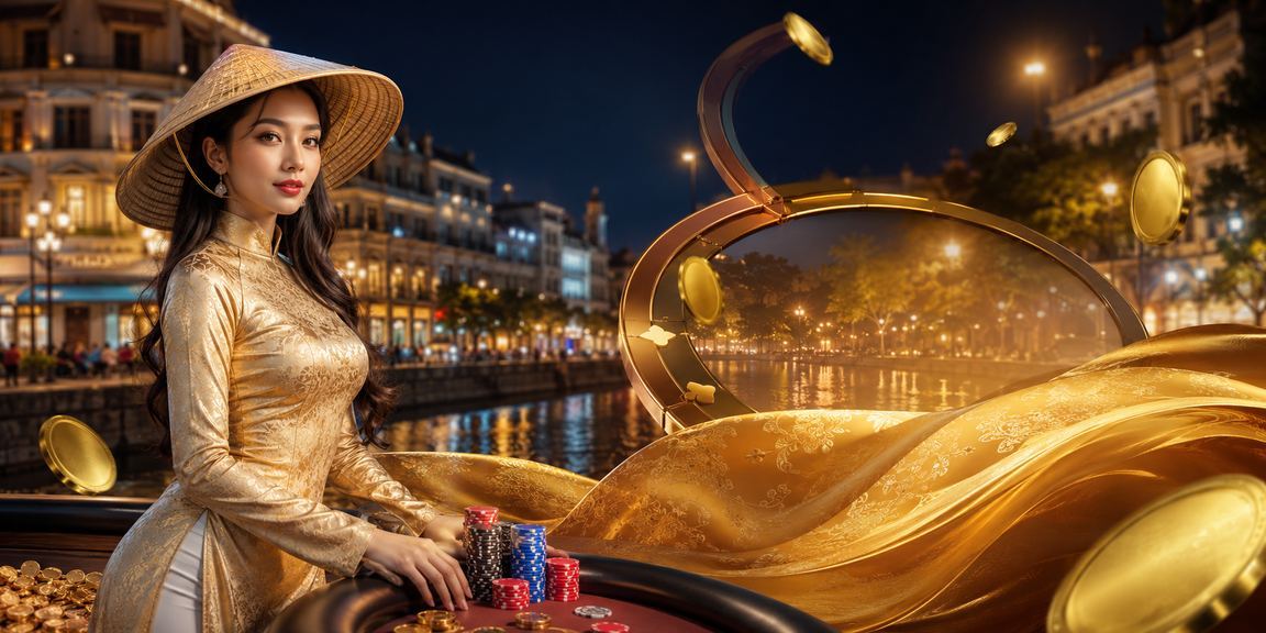 Người dùng Hà Nội trong trang phục áo dài tham gia trò chơi bài và giải trí trực tuyến trên điện thoại